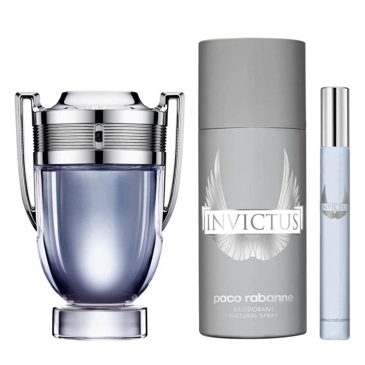 Men's Perfume Set Paco Rabanne 3 Pieces Invictus-0