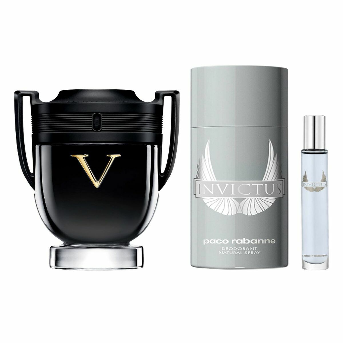 Men's Perfume Set Paco Rabanne INVICTUS EDP-0