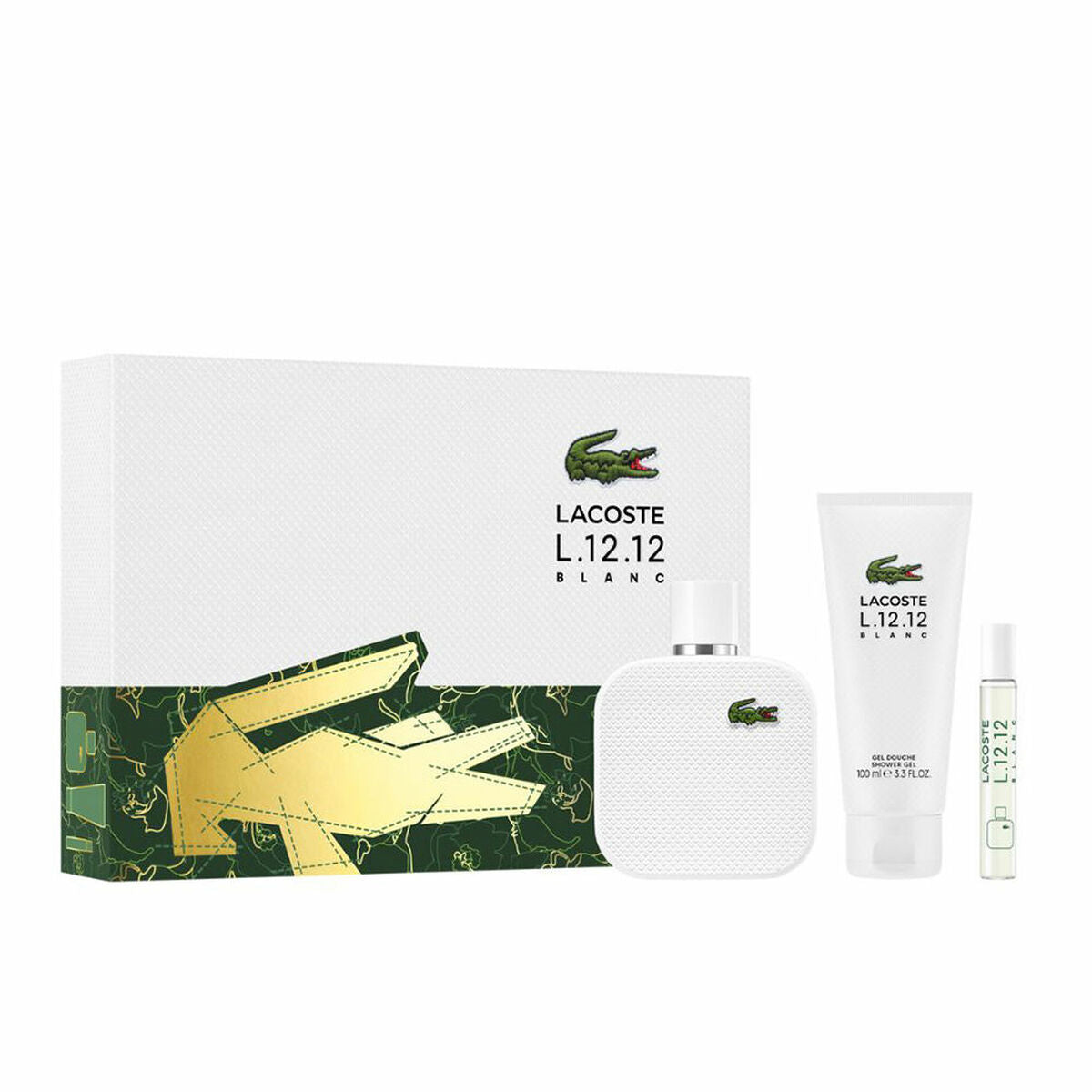 Men's Perfume Set Lacoste L. 12 .12 POUR LUI 3 Pieces-0