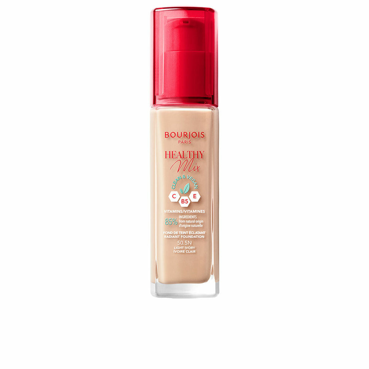 Liquid Make Up Base Bourjois Healthy Mix Nº 50.5N Light ivory 30 ml-0