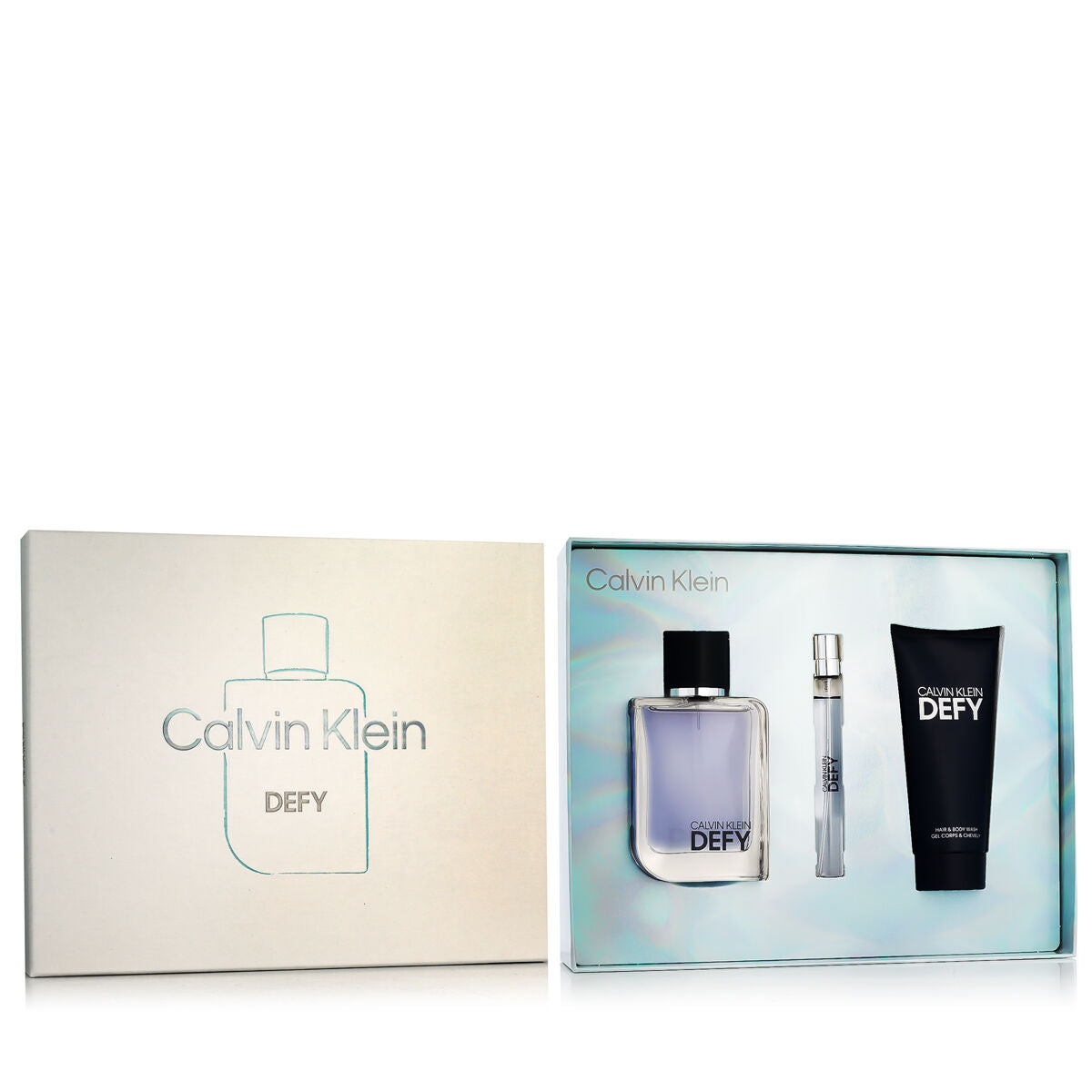 Men's Perfume Set Calvin Klein Defy 3 Pieces-0