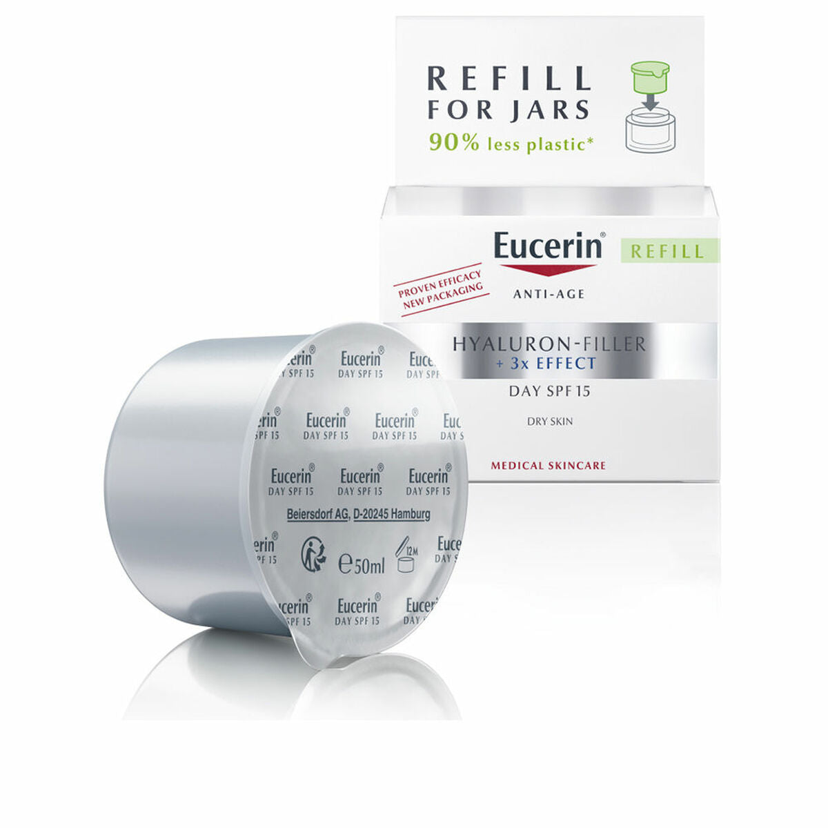 Facial Cream Eucerin Hyaluron Filler Replacement Dry Skin 50 ml Spf 15-0