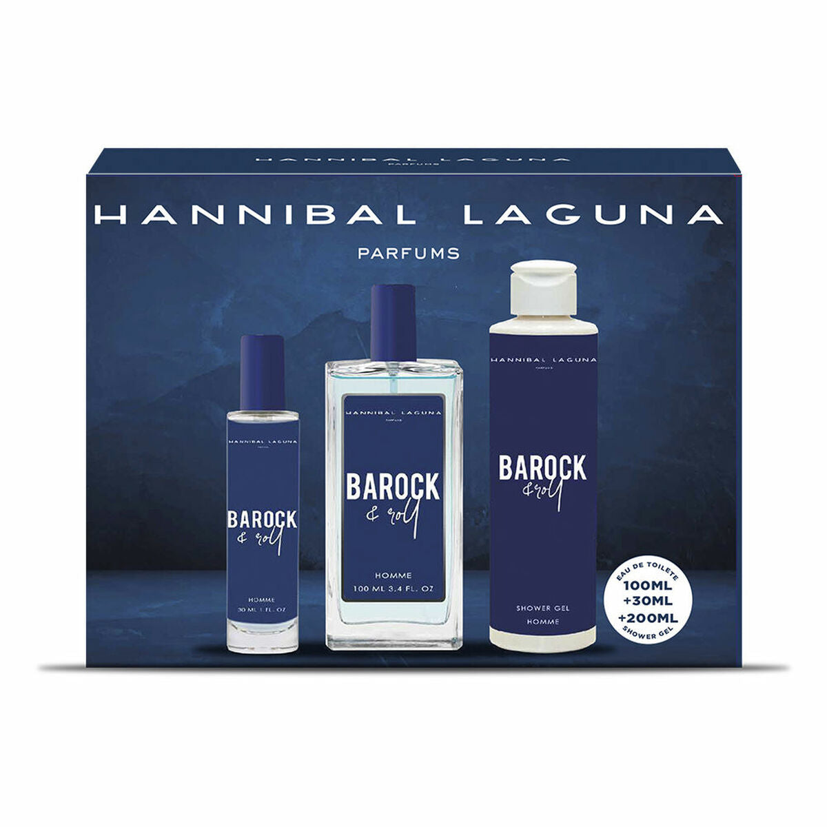 Men's Perfume Set Hannibal Laguna Barock & Roll 3 Pieces-0