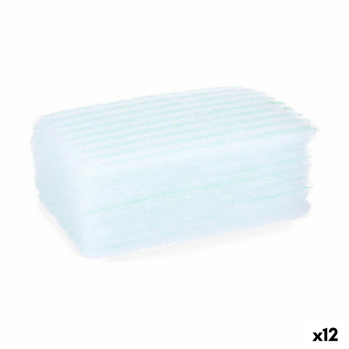 Body Sponge Berilo 11880014 Blue White 19,5 x 12 x 1,5 cm Soap (12 Units)-0