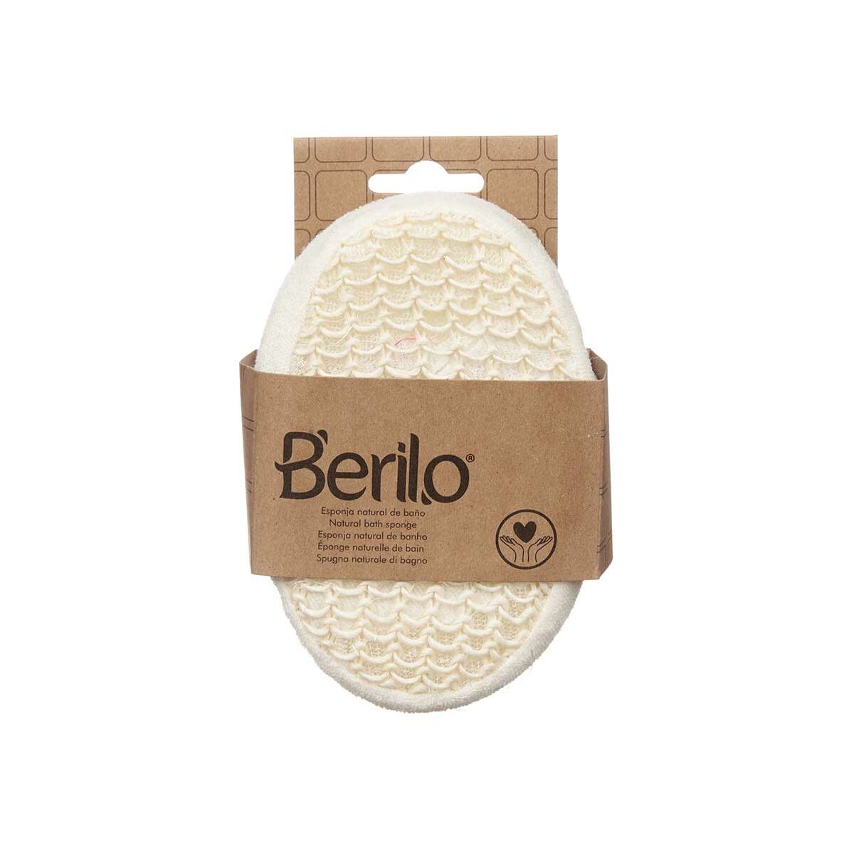 Body Sponge Berilo B7083-8 White Beige 11 x 15 x 5 cm (12 Units)-2
