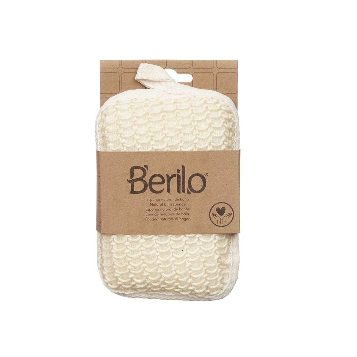 Body Sponge Berilo B7083-6 White Beige 11 x 16,5 x 3 cm (12 Units)-2