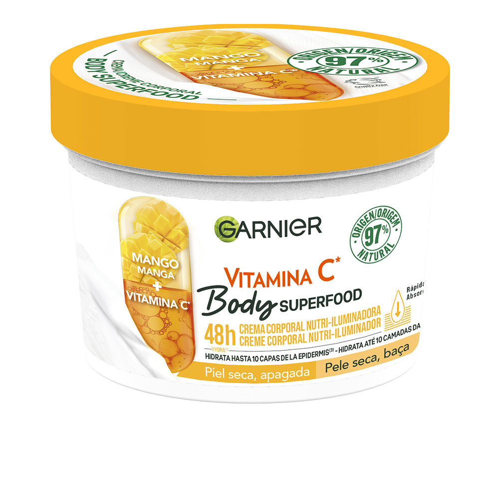 BODY SUPERFOOD MANGO nutri-illuminating body cream for dry dull skin 380 ml-0