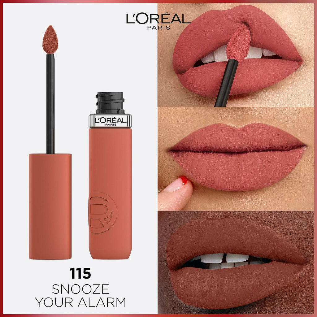 Liquid lipstick L'Oreal Make Up Infaillible Matte Resistance Snooze your ala Nº 115 (1 Unit)-3