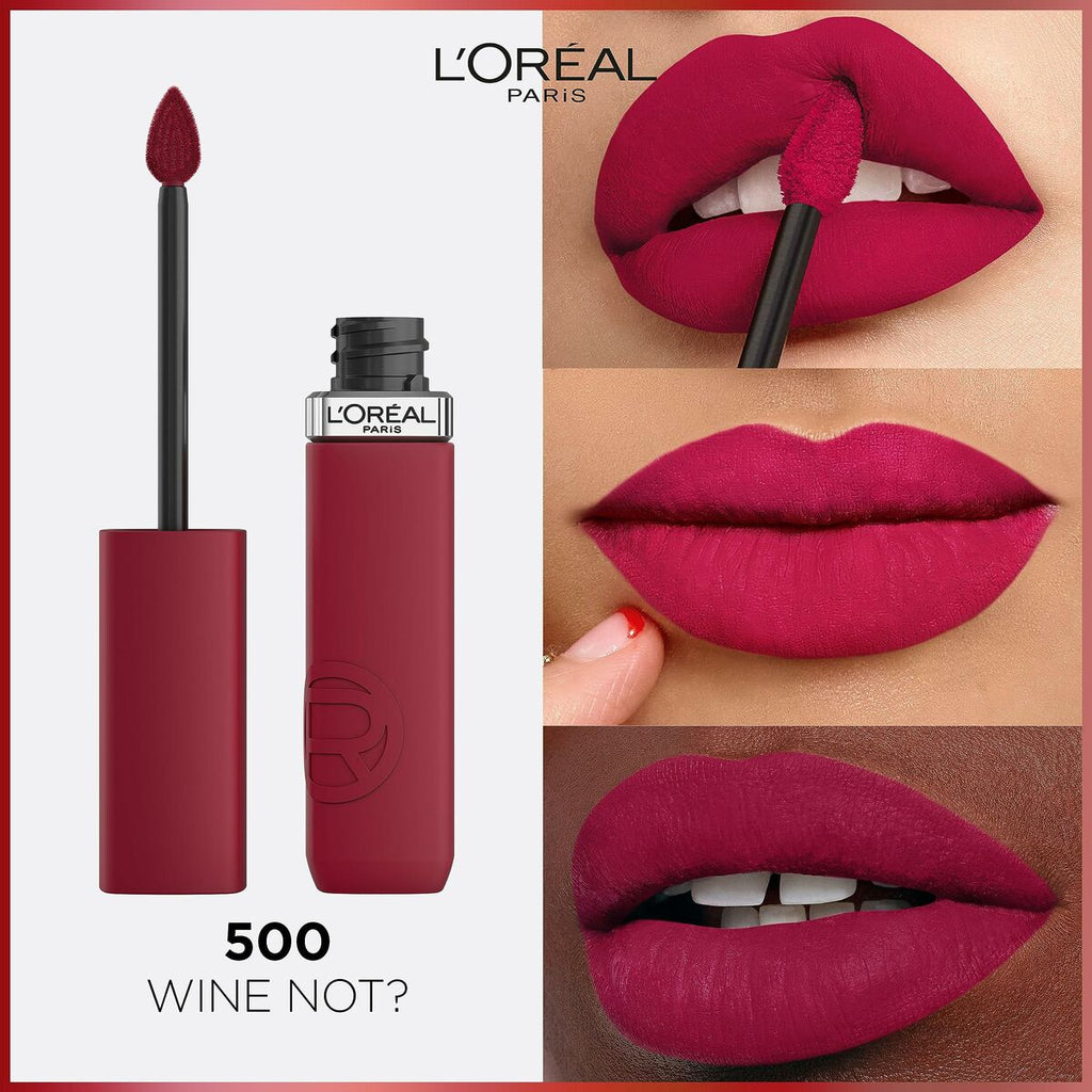 Liquid lipstick L'Oreal Make Up Infaillible Matte Resistance Wine not? Nº 500 (1 Unit)-3
