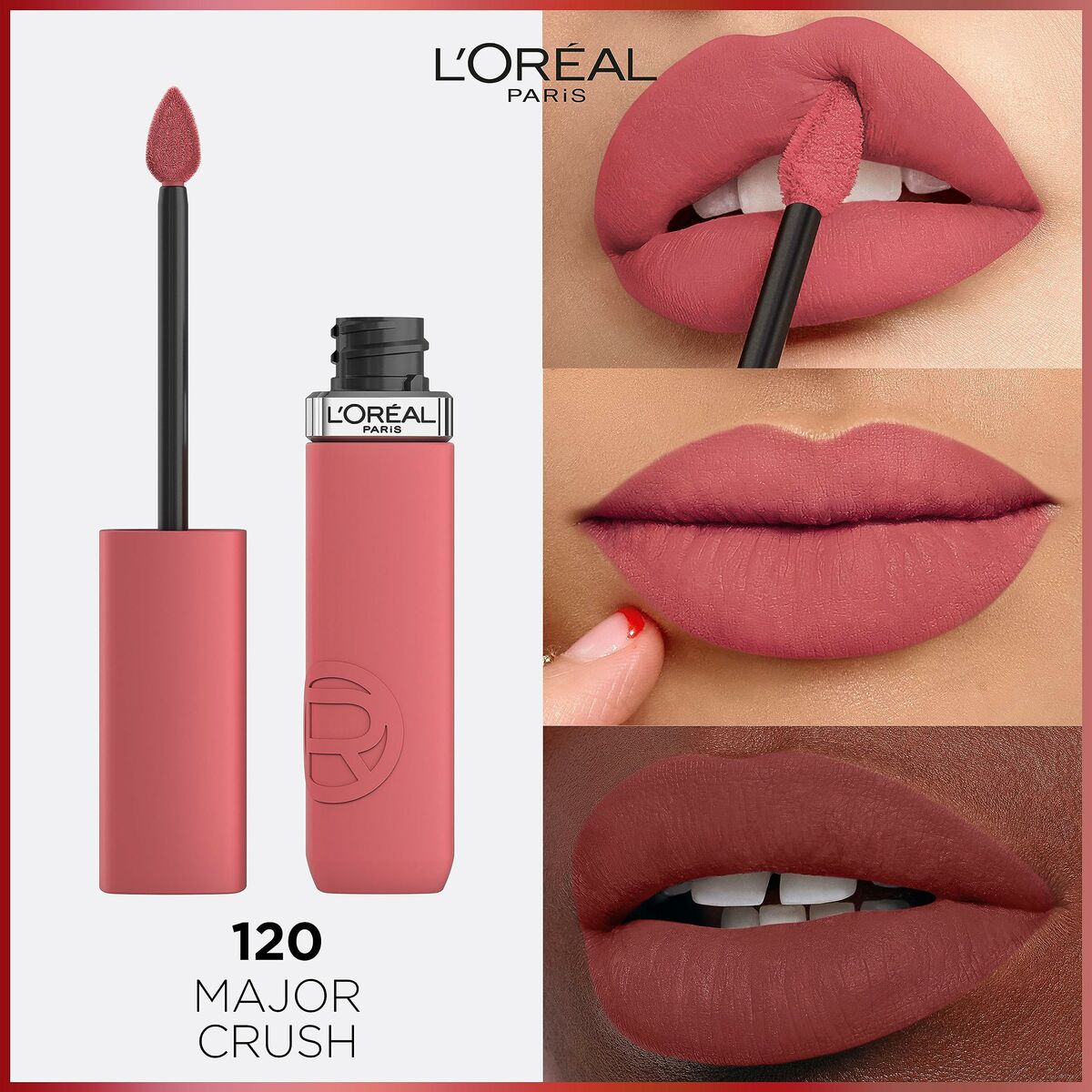 Liquid lipstick L'Oreal Make Up Infaillible Matte Resistance Nº 120 (1 Unit)-3
