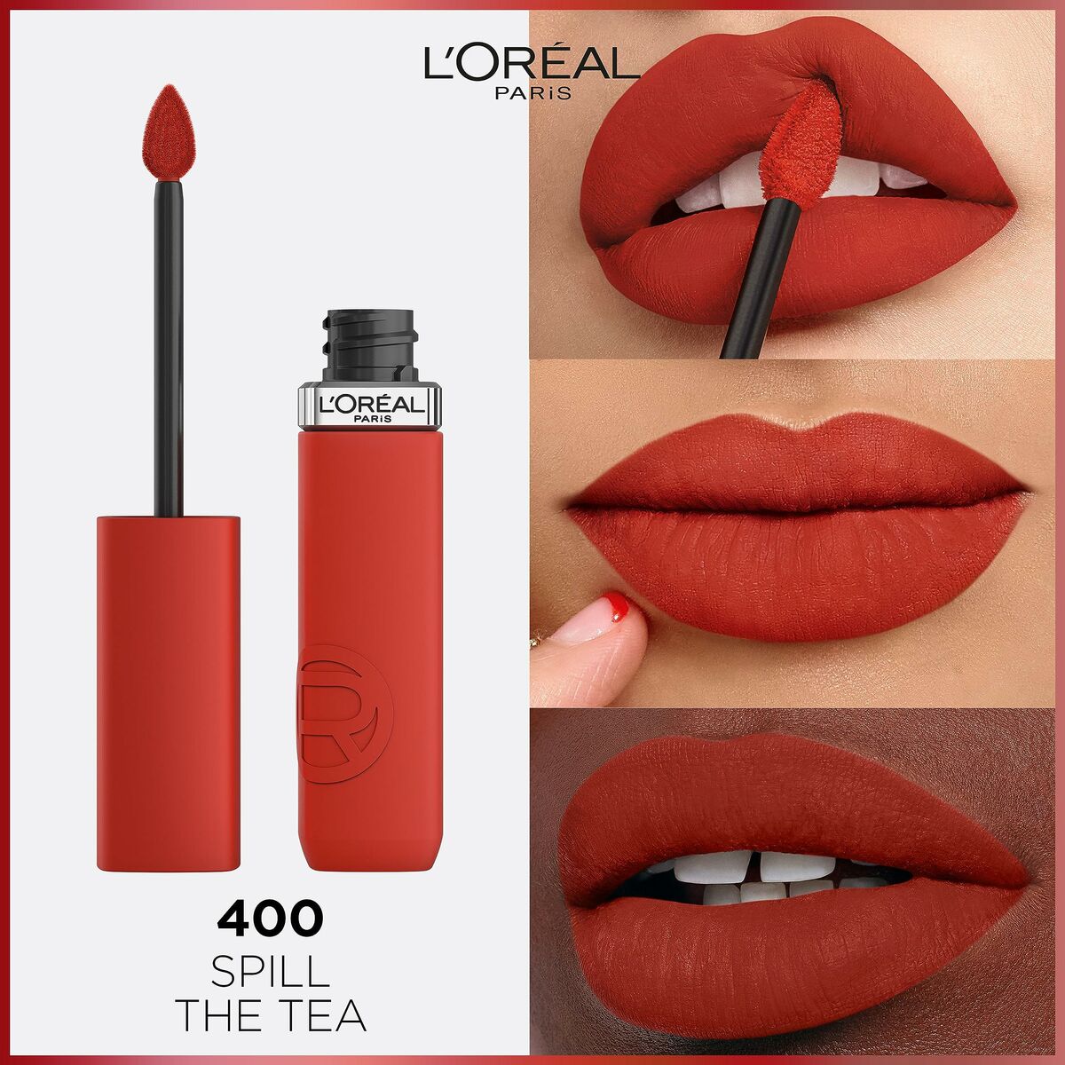 Liquid lipstick L'Oreal Make Up Infaillible Matte Resistance Spill the Tea Nº 400 (1 Unit)-3