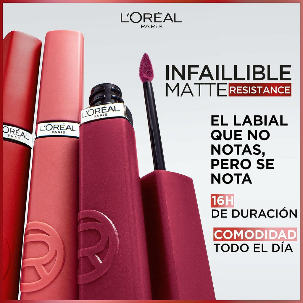 Liquid lipstick L'Oreal Make Up Infaillible Matte Resistance True Romance Nº 420 (1 Unit)-5