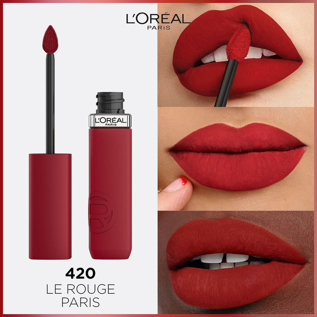 Liquid lipstick L'Oreal Make Up Infaillible Matte Resistance True Romance Nº 420 (1 Unit)-3