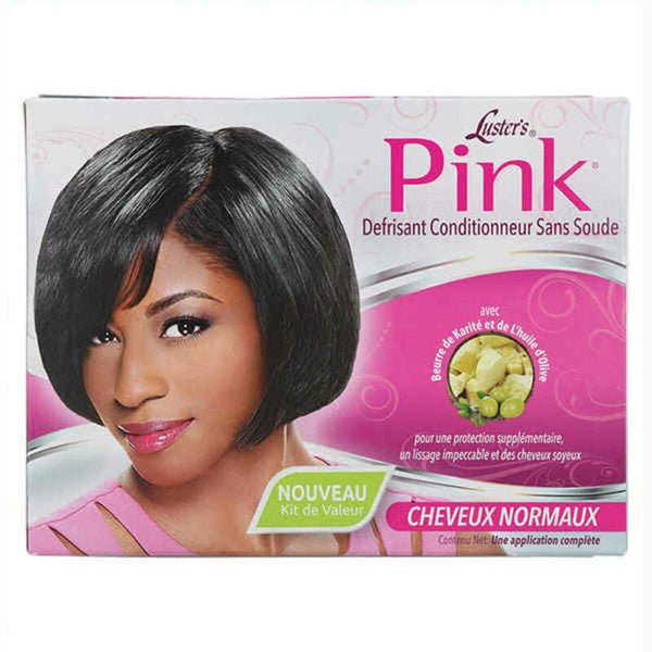 Hair Straightening Treatment Luster Pink Relaxer Kit Regular - Cosmova