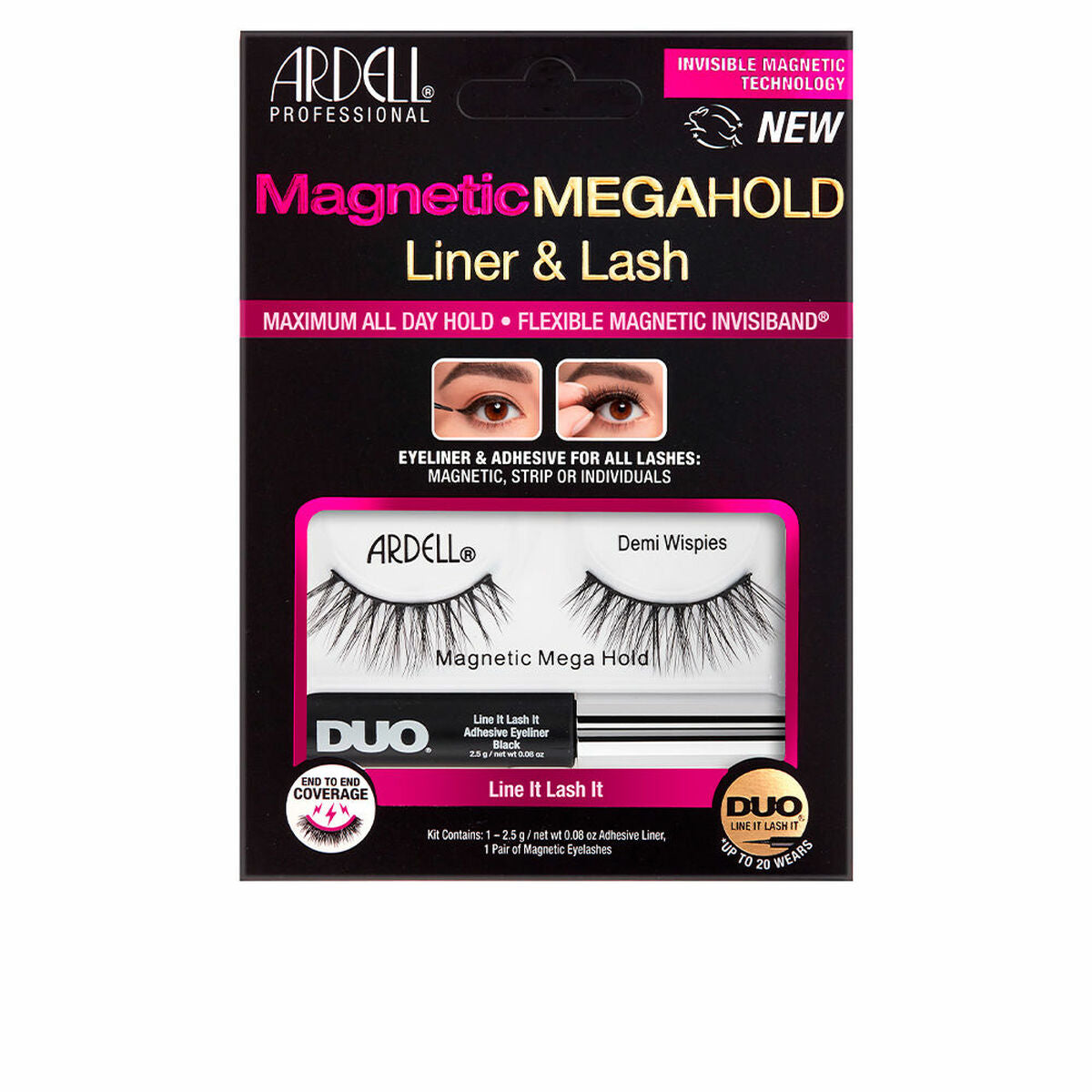 Set of false eyelashes Ardell Magnetic Megahold Liner Lash (2 Units)-0