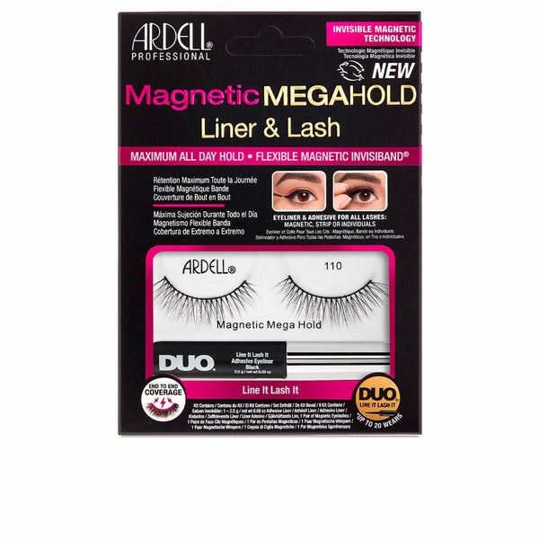 Set of false eyelashes Ardell Magnetic Megahold Liner & Lash Nº 110 - Cosmova