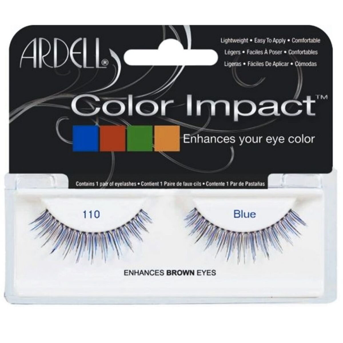 Set of false eyelashes Ardell Color Impact Nº 110 Blue-0