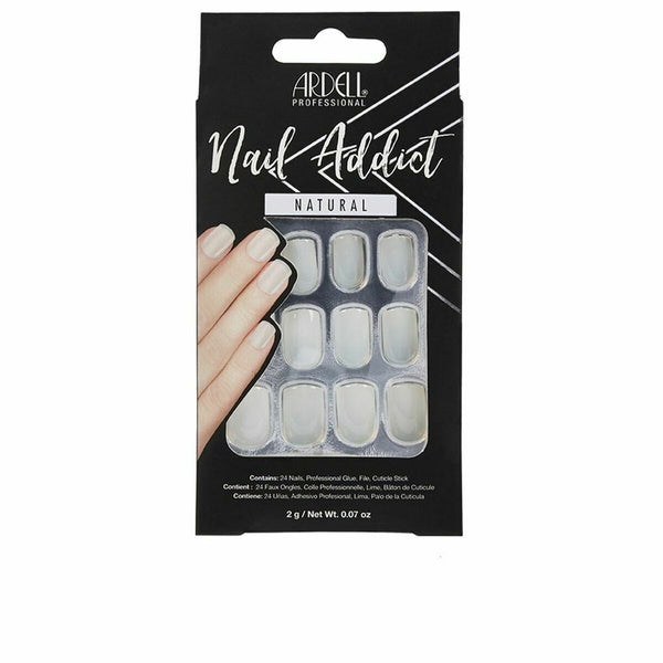 False nails Ardell Nail Addict Natural Squared (24 pcs)-0