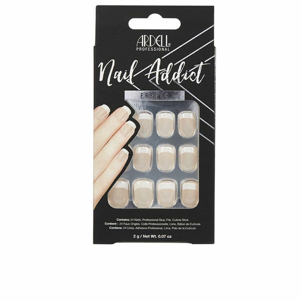False nails Ardell Nail Addict Classic French (24 pcs)-0