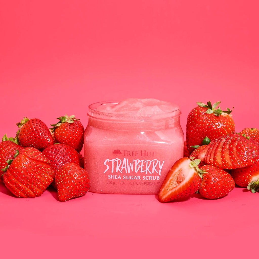 Body Exfoliator Tree Hut   Strawberry Sugar 510 g-2