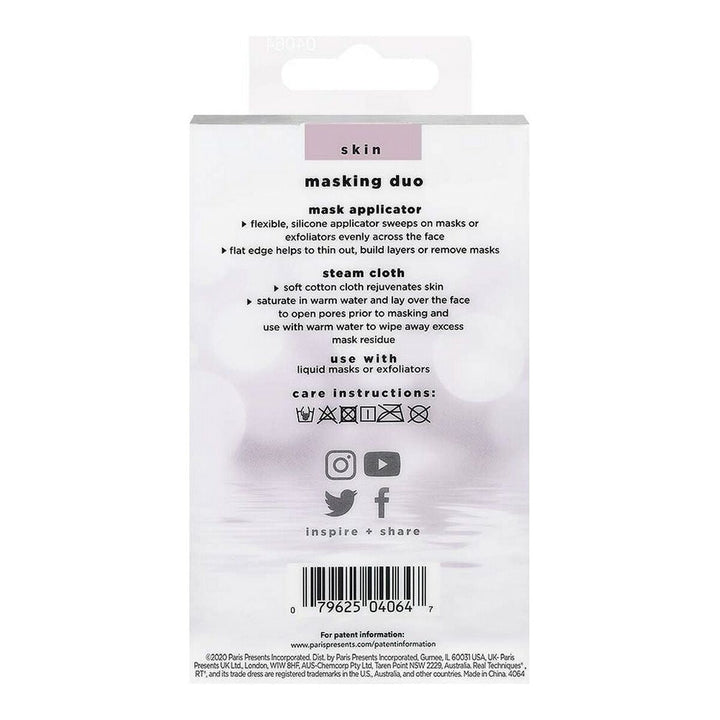 Unisex Cosmetic Set Masking Duo Real Techniques Masking Duo Exfoliant 2 Pieces (2 pcs) - Cosmova