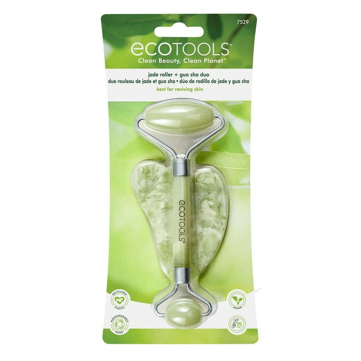 Anti-Ageing Treatment for Face and Neck Ecotools Jade Jade Set 2 Pieces-6