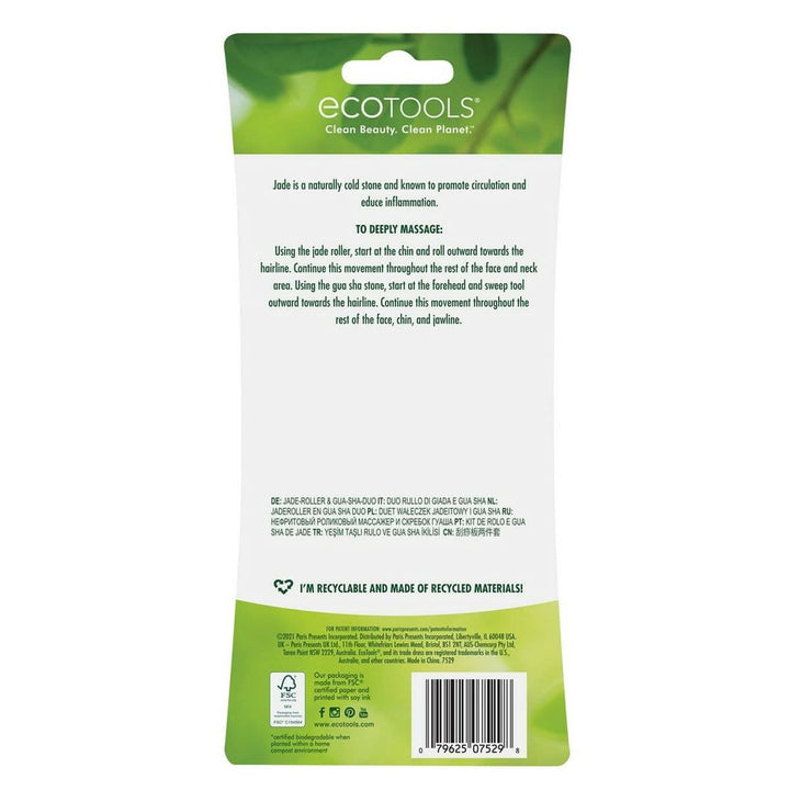 Anti-Ageing Treatment for Face and Neck Ecotools Jade Jade Set 2 Pieces-4
