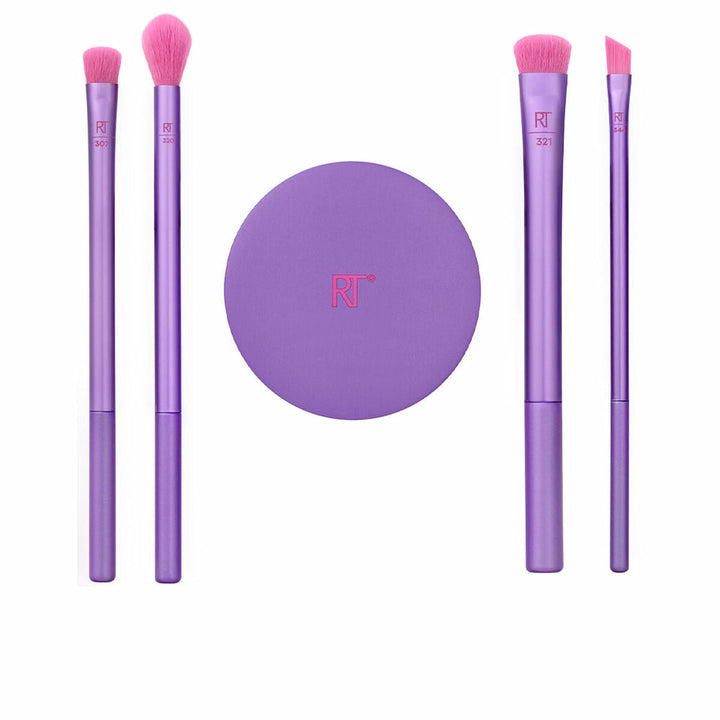 Set of Make-up Brushes Real Techniques Brow Styling Fuchsia 5 Pieces-0