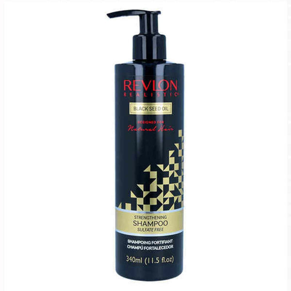 Shampoo and Conditioner Real Black Seed Strength Revlon 0616762940067 (340 ml) - Cosmova