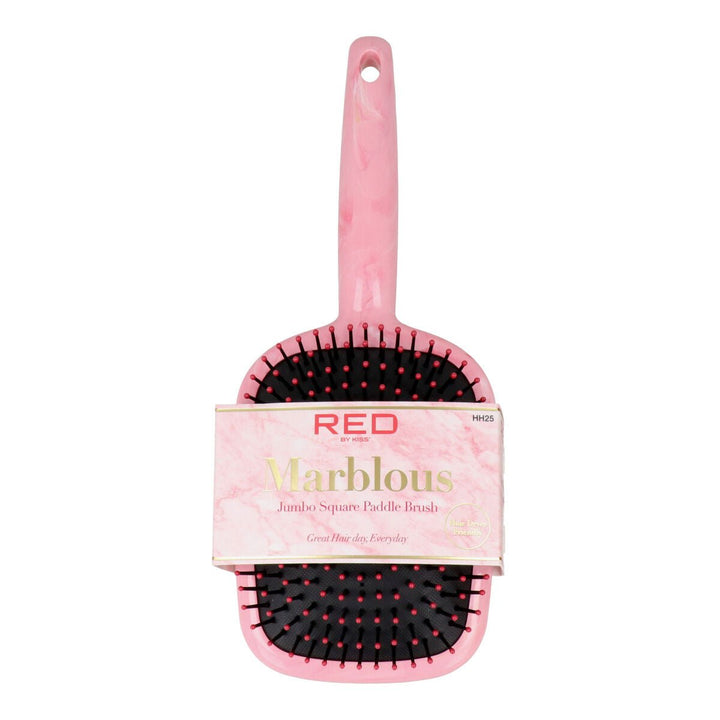 Detangling Hairbrush Red Kiss Kiss Marblous Pink - Cosmova