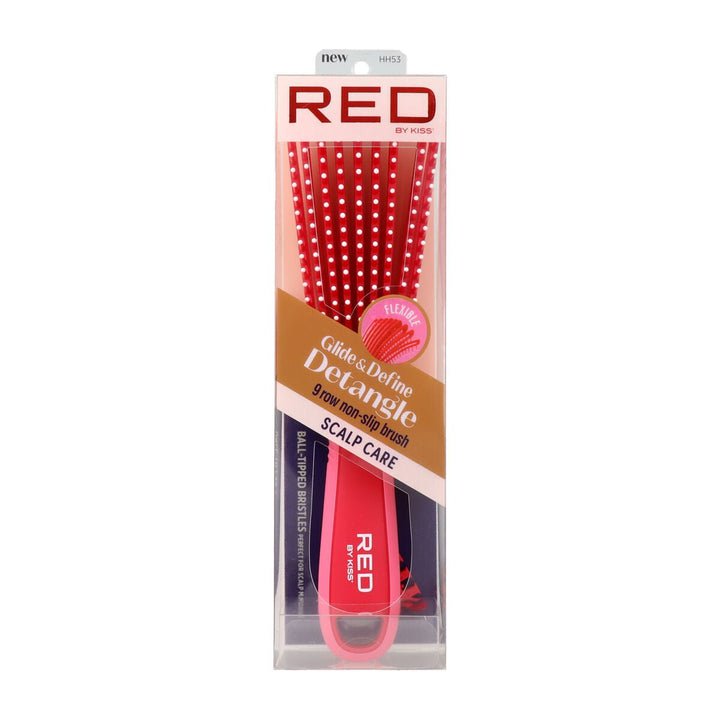 Detangling Hairbrush Red Kiss Kiss Ez - Cosmova
