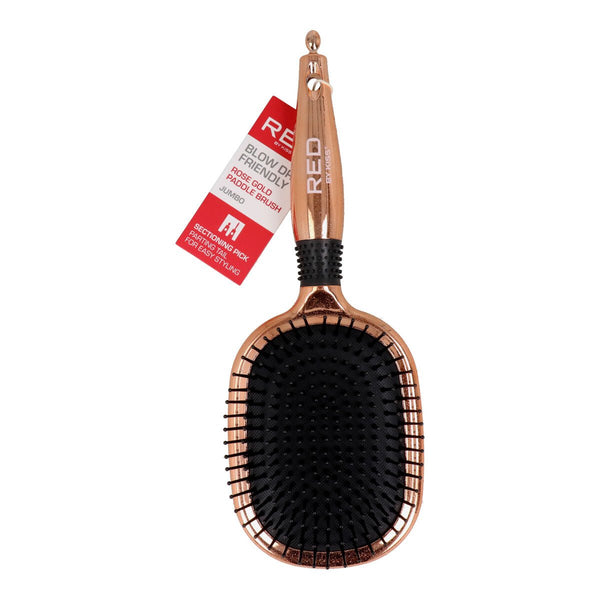 Detangling Hairbrush Red Kiss Kiss Rose - Cosmova