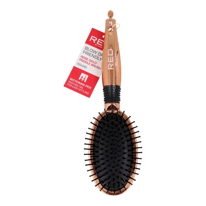 Detangling Hairbrush Red Kiss Kiss Rose Circular - Cosmova