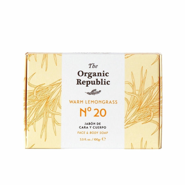 Soap Cake The Organic Republic Nº 20 Warm Lemongrass 100 g - Cosmova