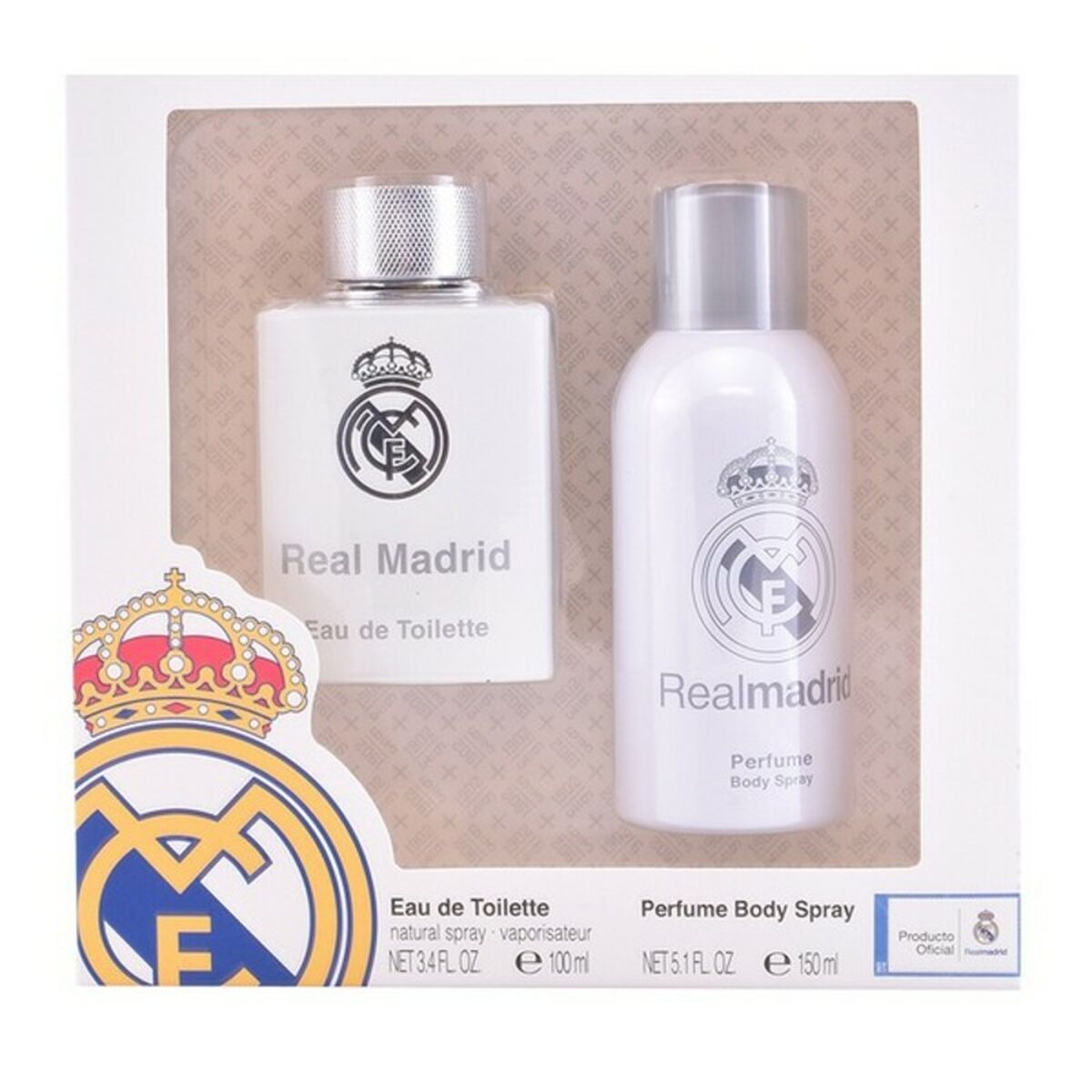 Men's Perfume Set Real Madrid Sporting Brands I0018481 (2 pcs) 2 Pieces-0