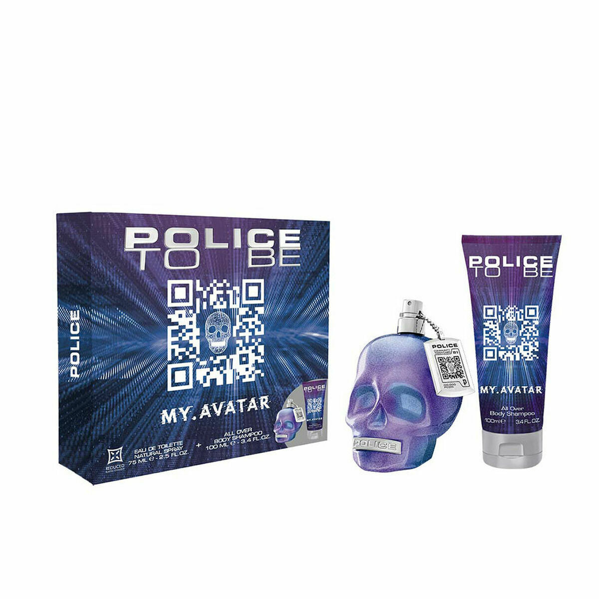 Men's Perfume Set Police To Be My.Avatar EDT 2 Pieces-0