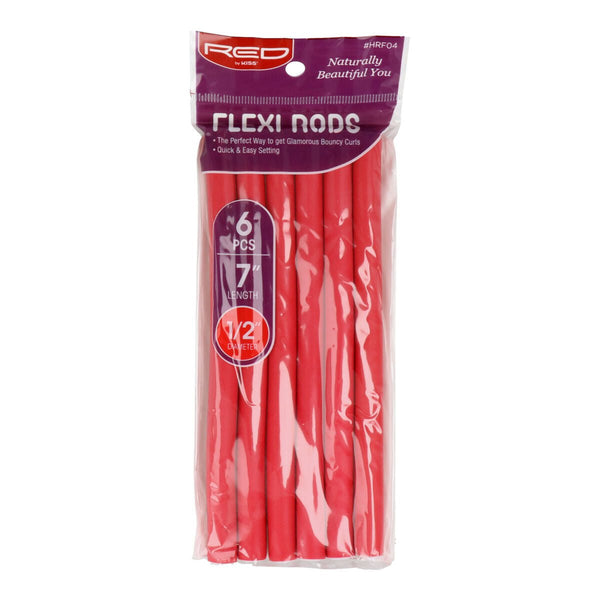 Hair rollers Red Kiss Kiss Flexi 6 Pieces - Cosmova