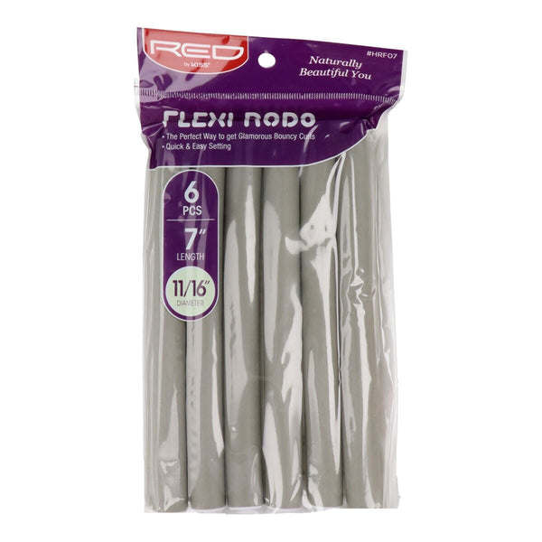 Hair rollers Red Kiss Kiss Flexi 6 Pieces - Cosmova