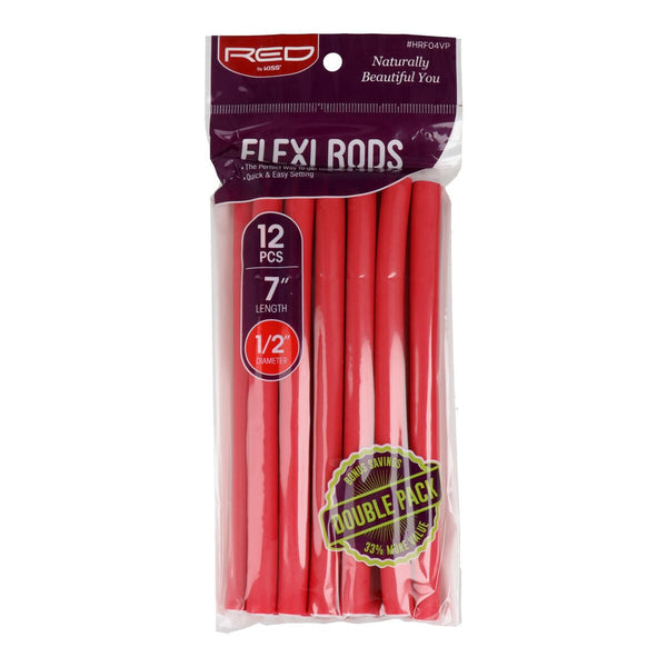 Hair rollers Red Kiss Kiss Flexi 12 Pieces - Cosmova