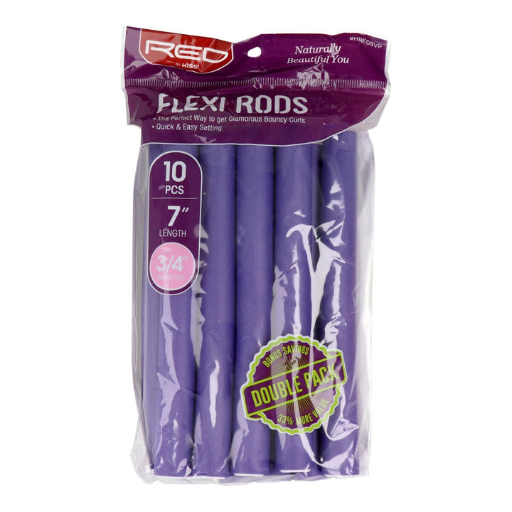 Hair rollers Red Kiss Kiss Flexi 10 Pieces - Cosmova