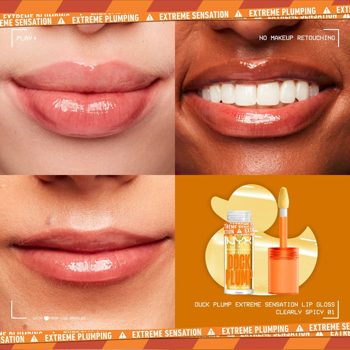 Lip - gloss NYX Duck Plump Curly spicy 6,8 ml - Cosmova