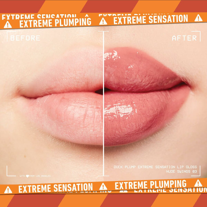 Lip - gloss NYX Duck Plump Nude swings 6,8 ml - Cosmova