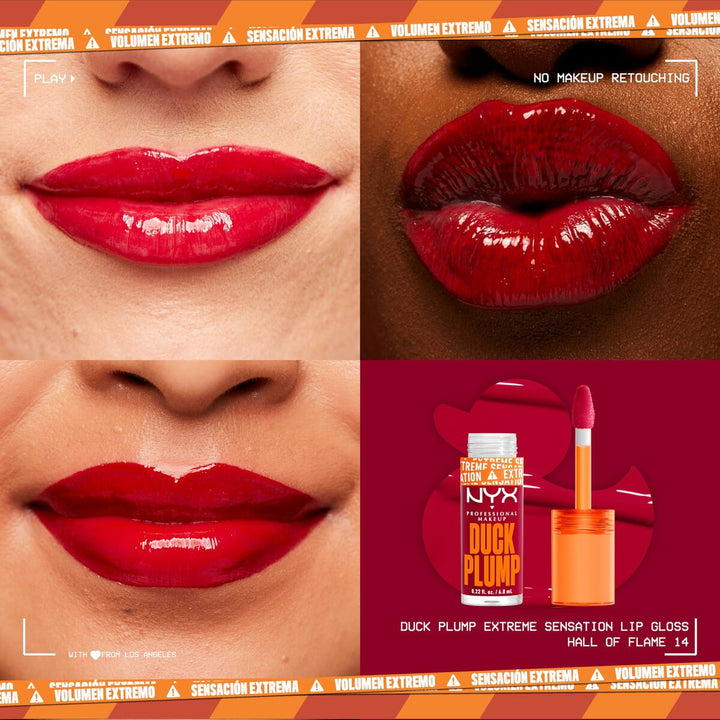 Lip - gloss NYX Duck Plump Hall of flame 6,8 ml - Cosmova