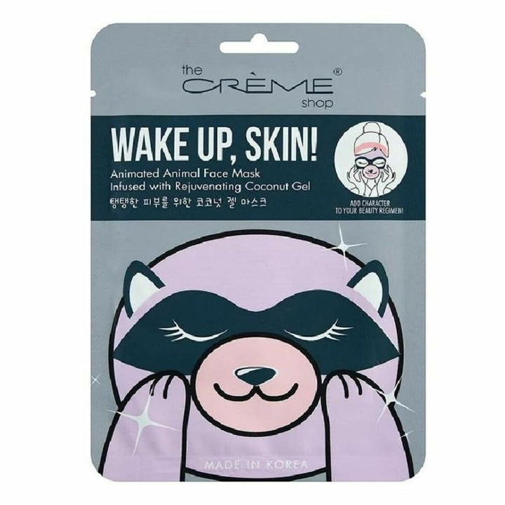 Facial Mask The Crème Shop Wake Up, Skin! Raccoon (25 g)-0