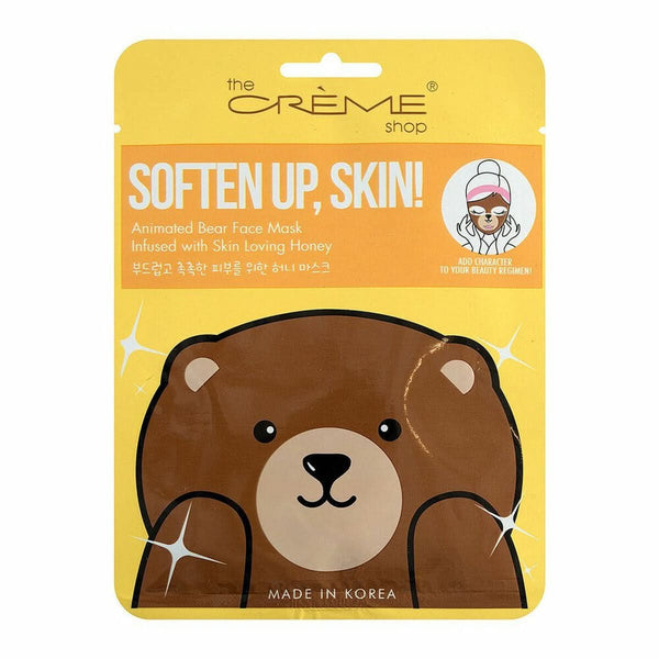 Facial Mask The Crème Shop Soften Up, Skin! Bear (25 g)-0