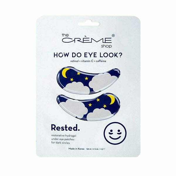 Patch for the Eye Area The Crème Shop Rested hydrogel Reusable 2 Units - Cosmova