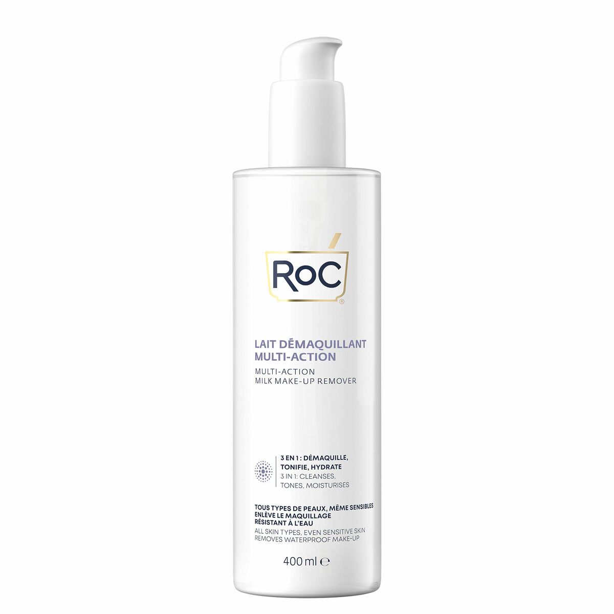 Facial Make Up Remover Cream Roc 3-in-1 (400 ml)-0