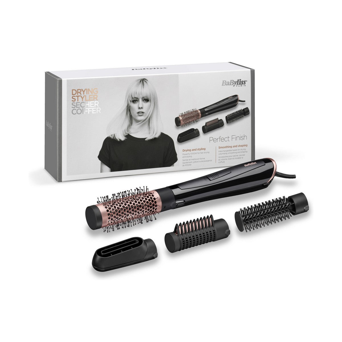 Brush Babyliss AS126E 1000W Black 1000 W-7