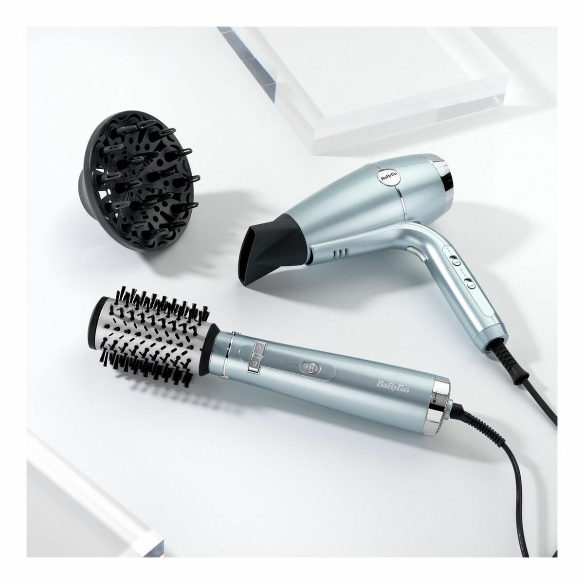 Hairdryer Babyliss Blue Metallic 2100 W-12