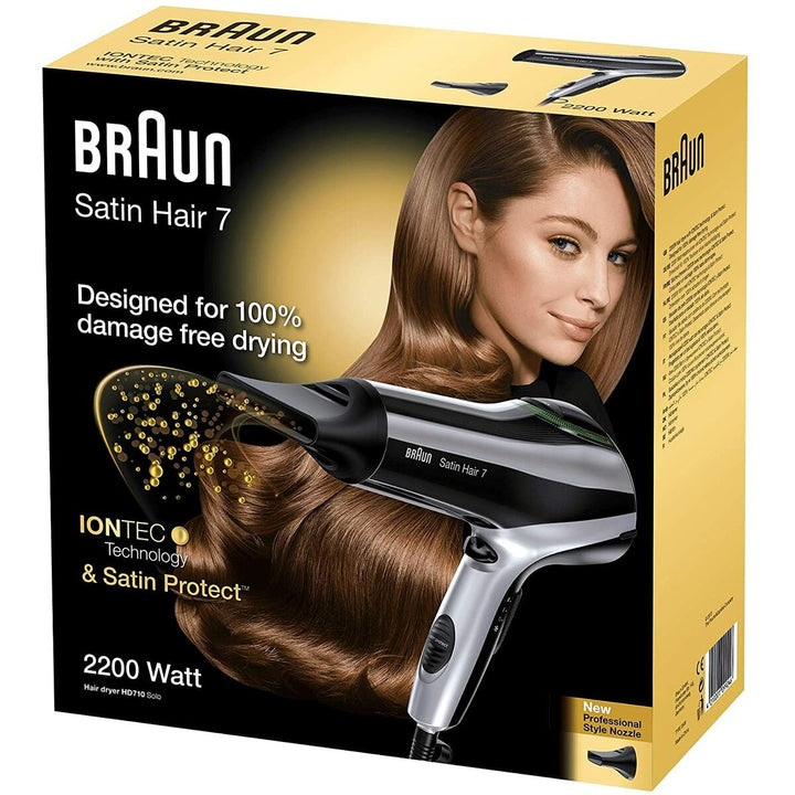 Hairdryer Braun Satin Hair 7 HD710 Black 2200 W Ionic-1